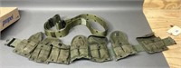 2 - US Green Gun Belts & 7 M1 Carbine Mag Holders