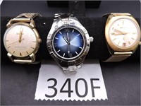 Three Men's Wrist Watches