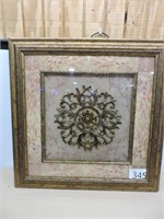 Victorian Medallion Framed and Matted Wall Decor