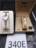 Womens Caravelle Bulova and Waltham Watches