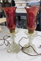 2 Vintage Lamps, Needs attention & rewiring