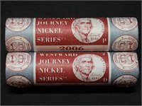 2006 P & D Westward Journey Orig. Nickel Rolls BU