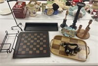 Woodlets, Checker Board, Tote with Lid