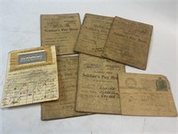 Soldiers Pay Book and WW II Memorabilia