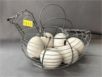 Wire Form Egg Basket
