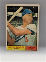 1961 Topps #443 Duke Snider Dodgers HOF