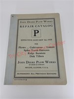 1935 Plow works repair catalog P - series F79