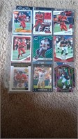 9 Lot Julio Jones, Drew Brees Trading Card