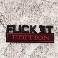 Fuck IT Edition Car Badge Sticker x2