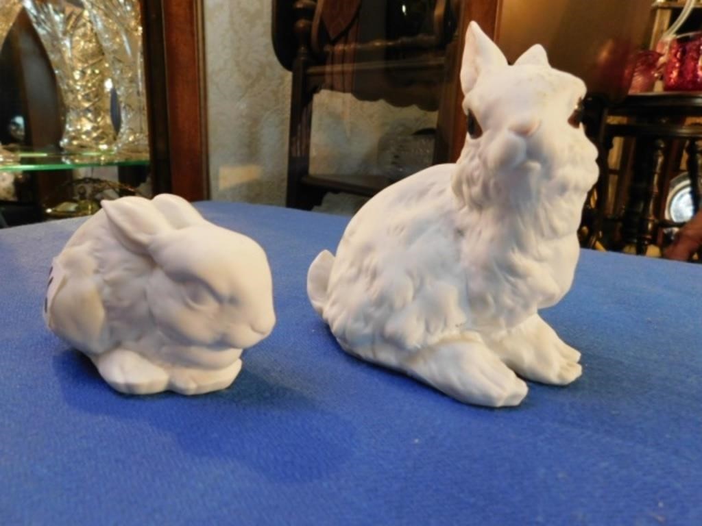 2 Kaiser W. Germany Porcelain Bunnies