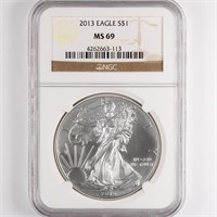 2013 Silver Eagle NGC MS69