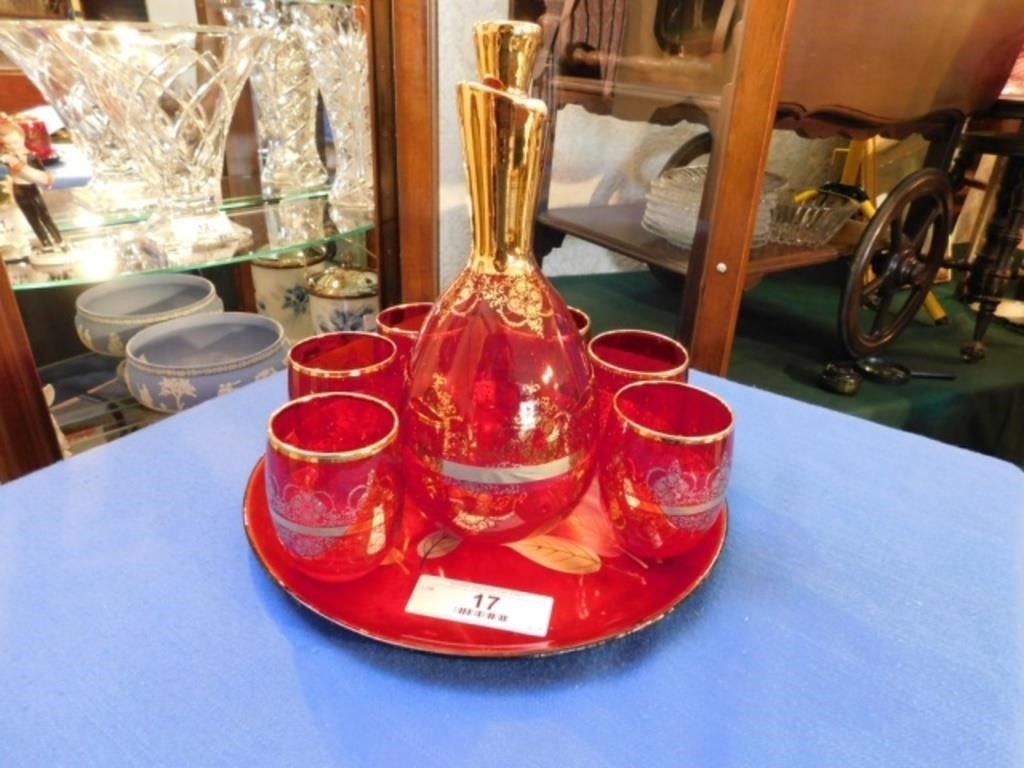 Decanter Set with 6 Glasses