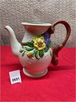 Pitcher w/ Floral Design