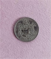 1951 25 Centavos Silver