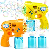 JOYIN 2 Bubble Guns with 2 Bubble Refill Solution