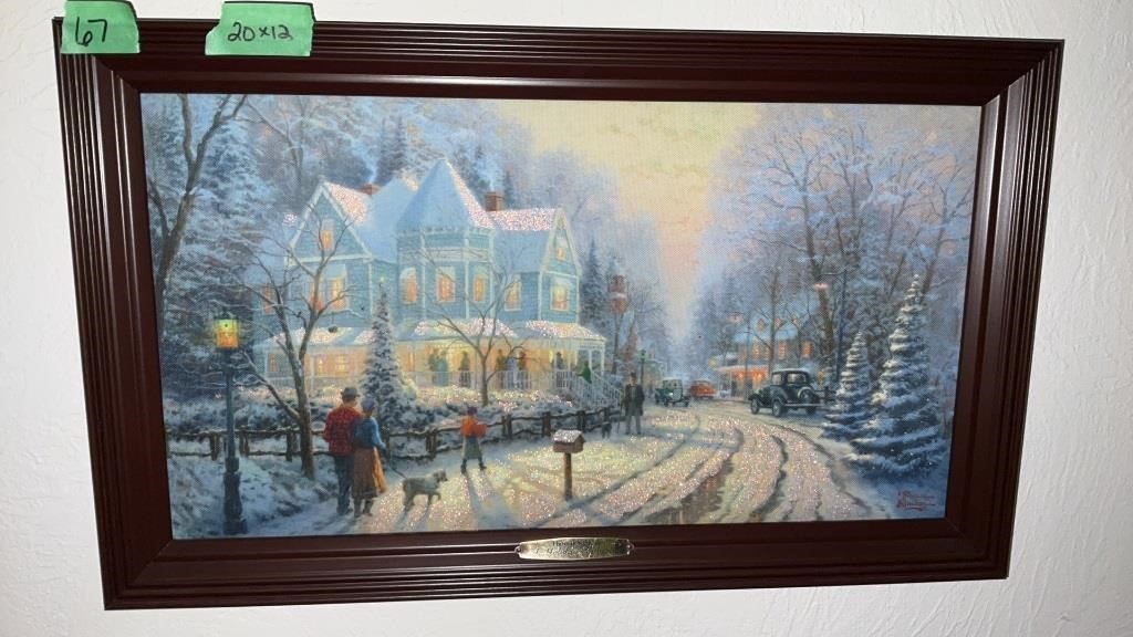 Thomas Kincaid A Holiday Gathering 20x12