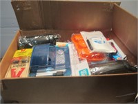 BOX FILLED WITH VARIOUS MOSTLY NEW ITEMS