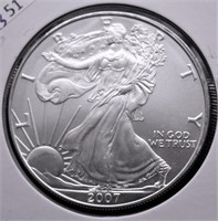 2007 SILVER EAGLE  GEM