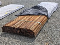 2"x2"x14' Rough Redwood (73 PCS)