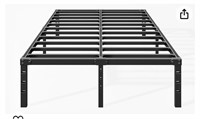 18 Inch King Bed Frame - Sturdy Platform Bed