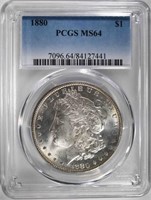 1880 MORGAN DOLLAR PCGS MS64