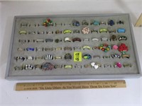 66 Costume Rings. Case Not Included