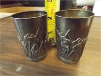 (2) Sterling Silver Decorative Cups