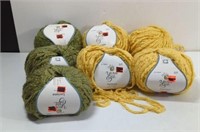 Yarn Bee 3 Luciana Sage and 4 Luciana Mustard