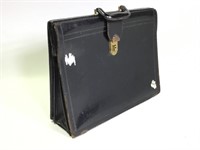Vtg Leather Briefcase 18" X 14"