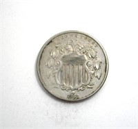 1868 Nickel AU+