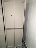 Plastic storage cabinet 25” x 69”