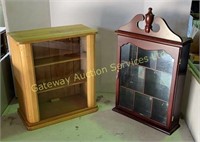 2 Glass Cabinets