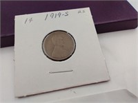 1919 S Lincoln Wheat Penny