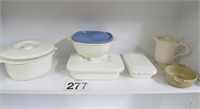 Microwave Dishes & Tupperware Dish w/ Lid