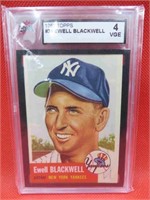 1953 Topps Swell Blackwell Graded Baseball Card