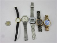 5 montres dont Timex, Cenria et ++