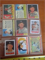 9 - MICKEY MANTLE BASEBALL CARDS / SEE DESCR