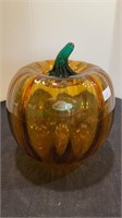 Fantastic Blenko handcrafted amber pumpkin and