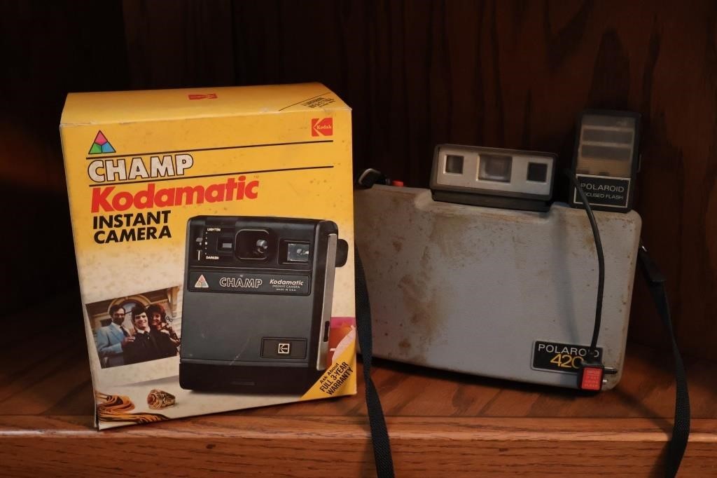 Kodamatic Camera & Polaroid 420