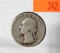 1935 Washington Silver Quarter