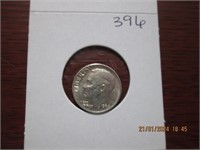 1964 Roosevelt Silver Dime - AU / BU