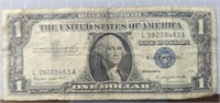 Silver certificate 1957 $1 bank note