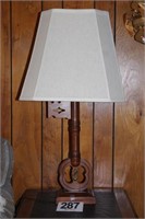 Wood Key Lamp 33"