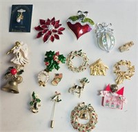 Chirstmas Brooches, lapel pins