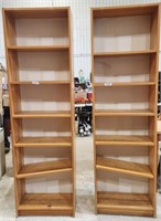 2 - bookshelves 24"W×10"D×80"H