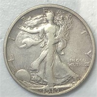 1919-S Liberty Walking Half Dollar