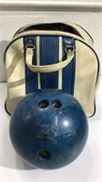 Vintage Bowling Ball w/Bag K7B