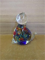 Art Glass Cat sculpture