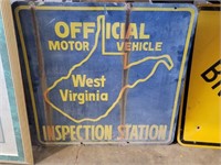 Official Motor V. Inspection Station Sign