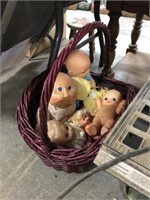 BASKET OF DOLLS